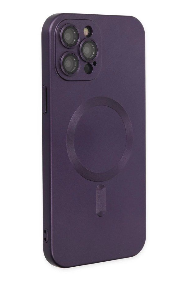 İphone 12 Pro Max Kılıf Moshi̇ Lens Magneti̇csafe Si̇li̇kon - Mor - Dropx8242-6425