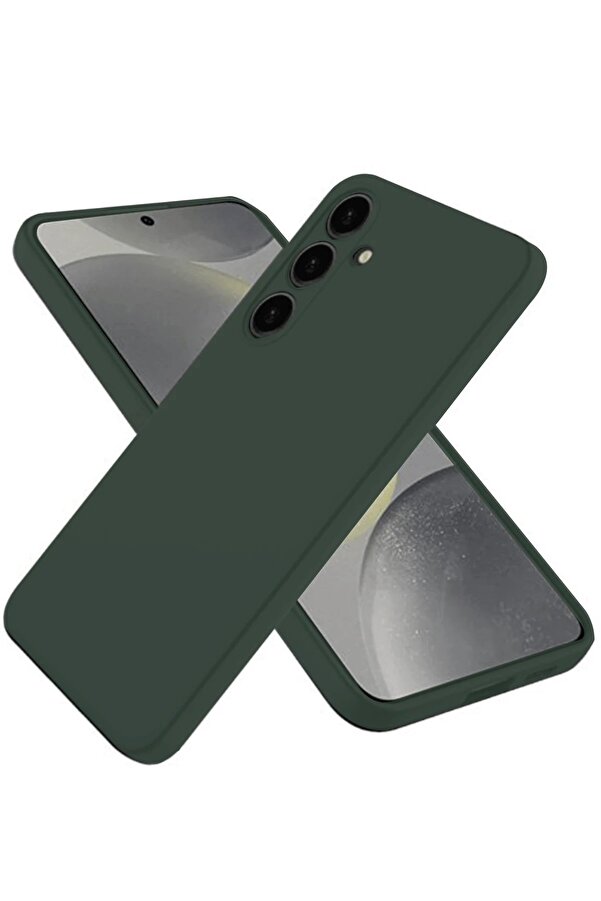 Samsung Galaxy A36 Kılıf Fi̇rst Si̇li̇kon - Koyu Yeşi̇l - Dropx8896-3791