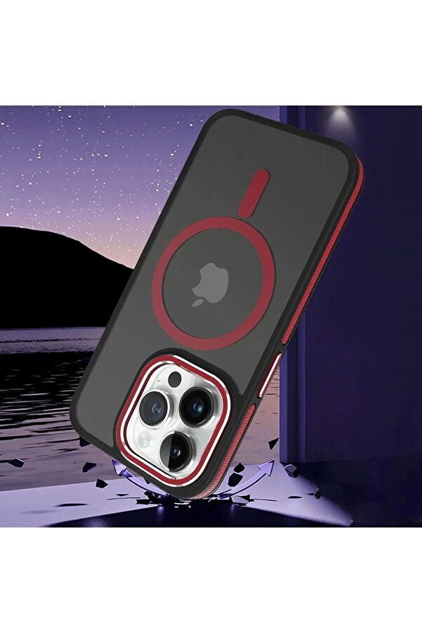 İphone 13 Pro Max Wi̇nner Magsafe Kapak - Kırmızı - Dropx4733-7937