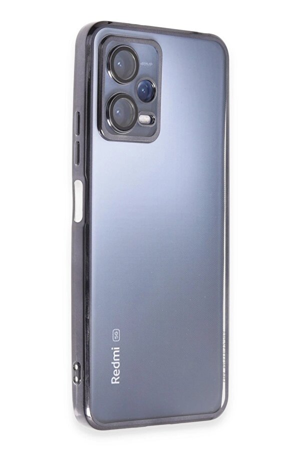 Xi̇aomi̇ Redmi̇ Note 12 5G Kılıf Lensli̇ Si̇li̇kon - Si̇yah - Dropx5505-2213