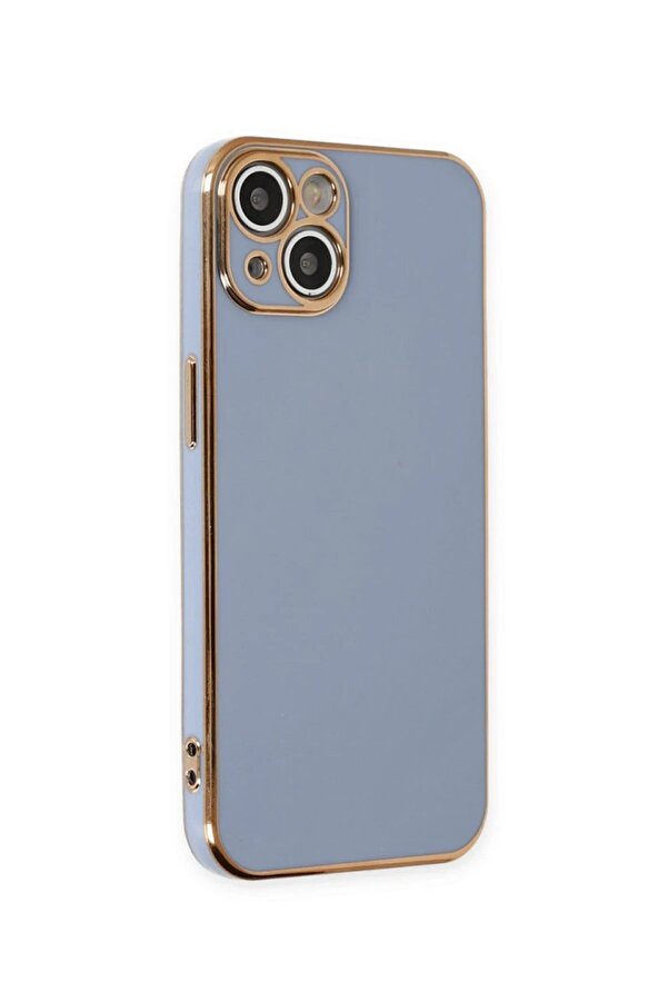 İphone 15 Kılıf Volet Si̇li̇kon - Mavi̇ - Dropx4712-9163