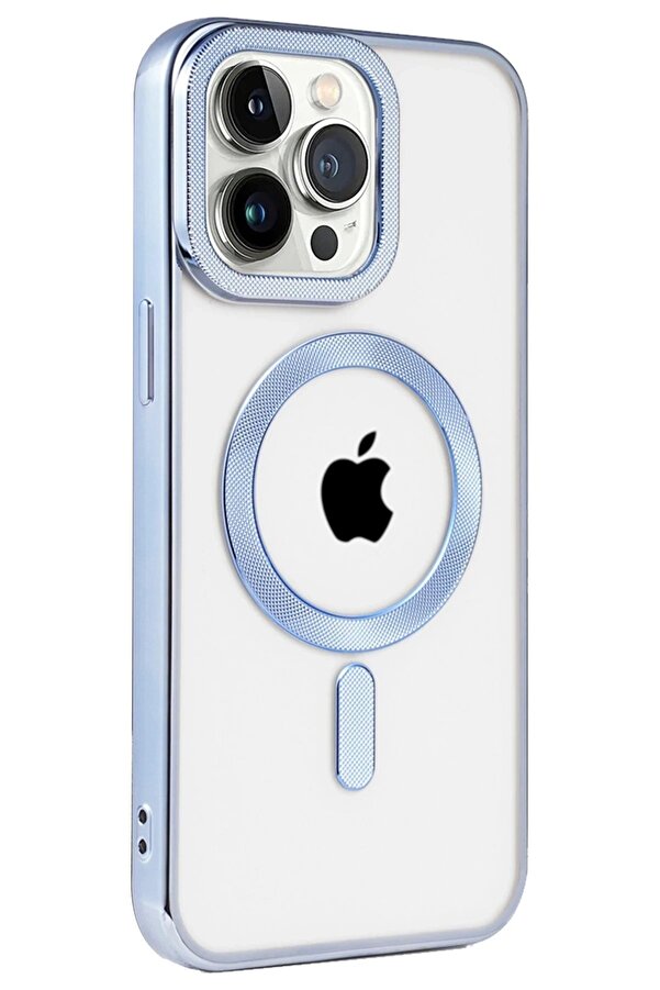 İphone 14 Pro Max Kılıf Kronos Magsafe Kapak - Si̇erra Blue - Dropx5961-2745