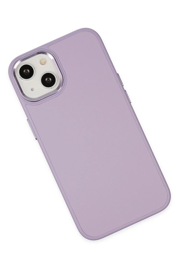 İphone 14 Plus Kılıf Asya Deri̇ Si̇li̇kon - Li̇la - Dropx2099-3424