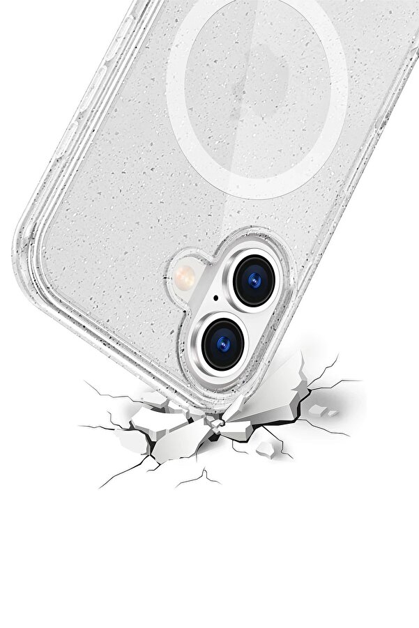 Apple İphone 16 Star Magsafe Kapak - Şeffaf - Dropx3100-7515