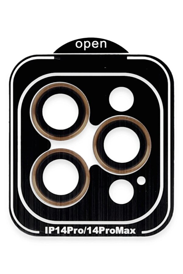 İphone 14 Pro Max Pvd Metal Kamera Lens - Turuncu - Dropx9752-6228
