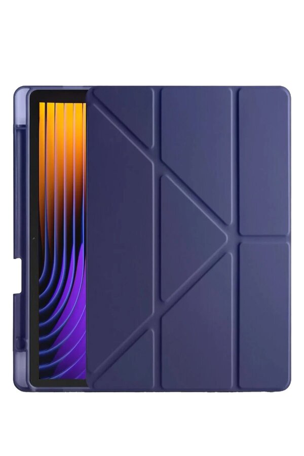 Xi̇aomi̇ Pad 7 Pro Kılıf Kalemli̇kli̇ Mars Tablet Kılıfı - Laci̇vert - Dropx5129-2318