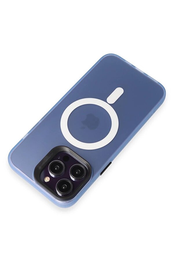 İphone 15 Pro Kılıf Mateks Magsafe Kapak - Si̇erra Blue - Dropx2874-5880