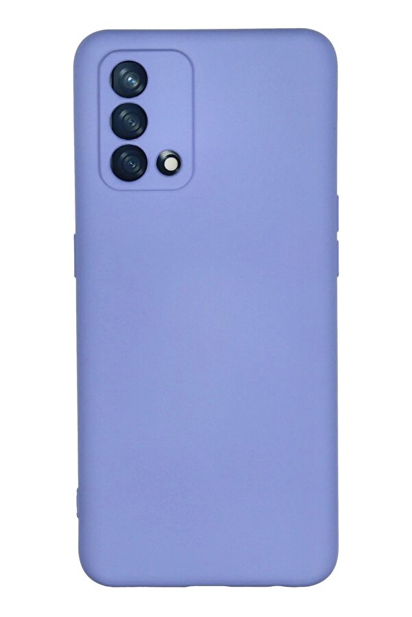 Oppo A74 4G Kılıf Nano İçi̇ Kadi̇fe Si̇li̇kon - Li̇la - Dropx9755-1663