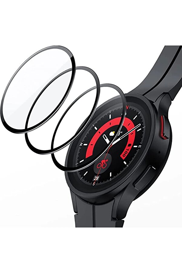 Samsung Galaxy Watch 4 42Mm Polymer Nano Ekran Koruyucu - Şeffaf - Dropx6915-8565