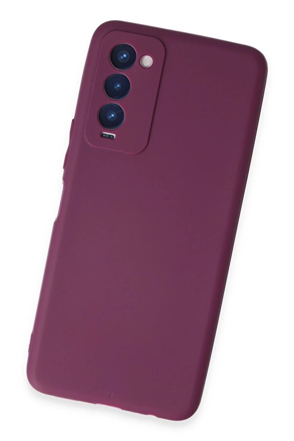 Tecno Camon 18 Kılıf Fi̇rst Si̇li̇kon - Mor - Dropx8533-2239
