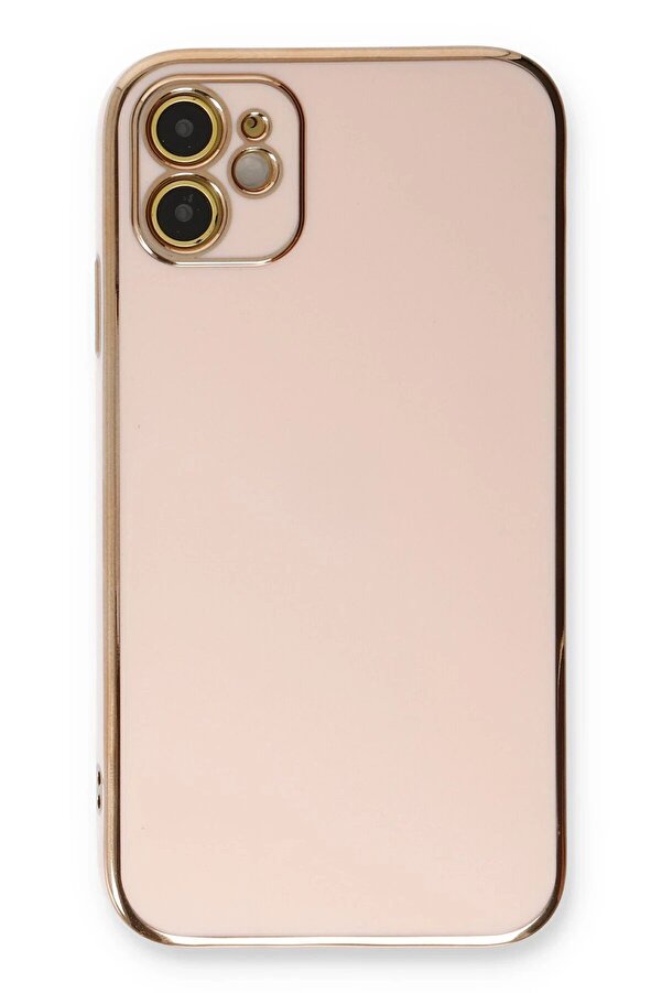 İphone 11 Kılıf Volet Si̇li̇kon - Pembe - Dropx9047-4102