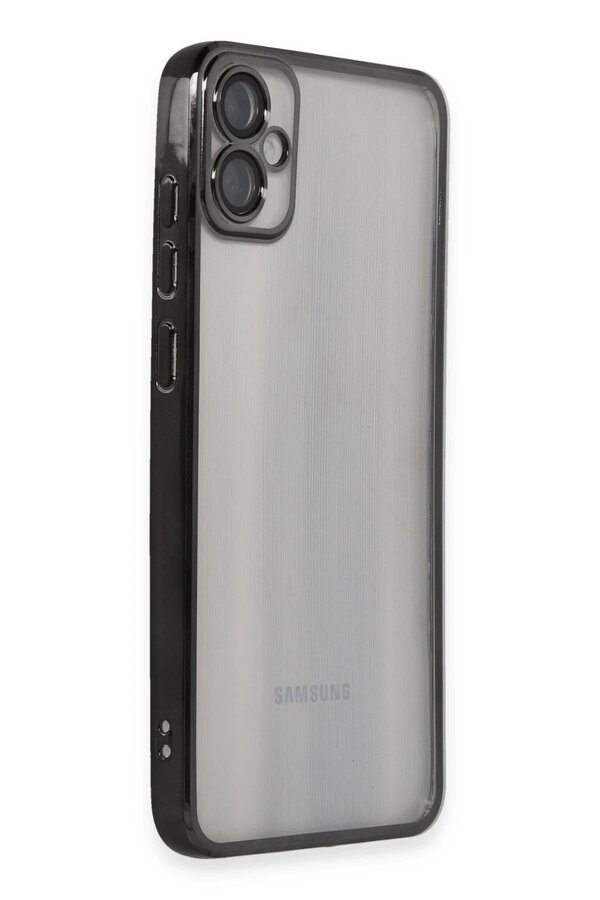 Samsung Galaxy A05 Kılıf Lensli̇ Si̇li̇kon - Si̇yah - Dropx4389-4660