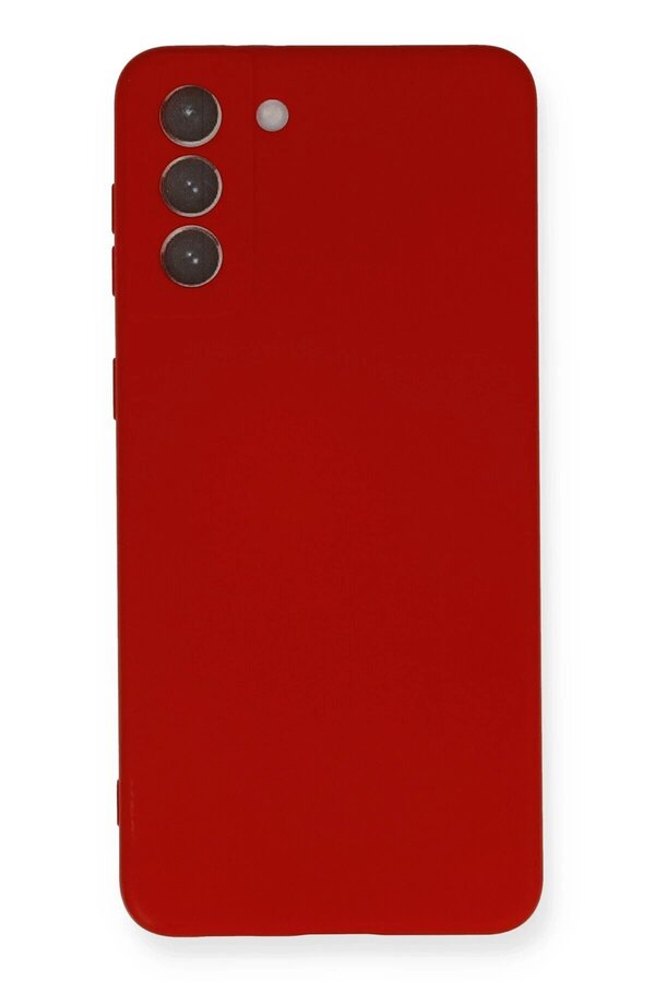 Samsung Galaxy S21 Plus Kılıf Nano İçi̇ Kadi̇fe Si̇li̇kon - Kırmızı - Dropx8829-4788
