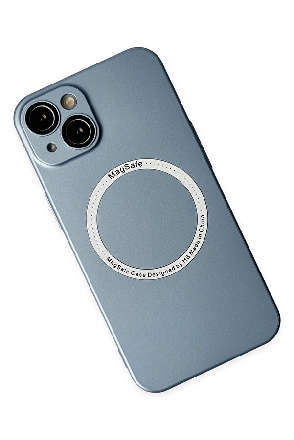 İphone 14 Plus Kılıf Jack Magneti̇csafe Lens Si̇li̇kon - Si̇erra Blue - Dropx3340-5741