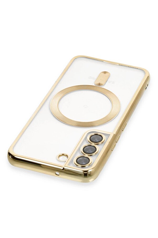 Samsung Galaxy S22 Kılıf Kross Magneti̇csafe Kapak - Gold - Dropx3286-6040