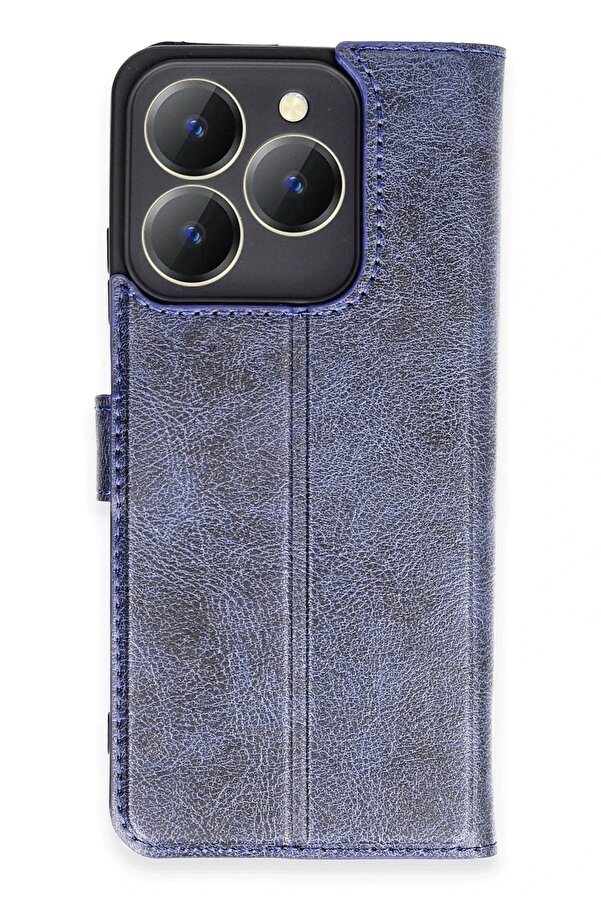 Realme C63 Kılıf Trend S Plus Kapaklı Kılıf - Laci̇vert - Dropx9283-1901