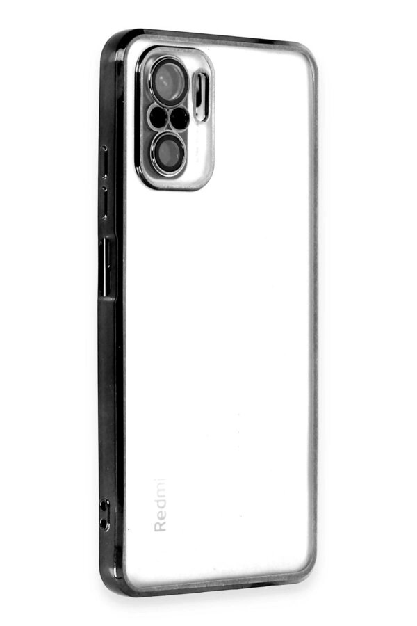 Xi̇aomi̇ Redmi̇ Note 10 Kılıf Lensli̇ Si̇li̇kon - Si̇yah - Brh025834-5153