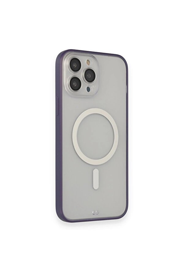 İphone 14 Pro Max Kılıf Grand Magneti̇csafe Kapak - Mor - Dropx1732-8470