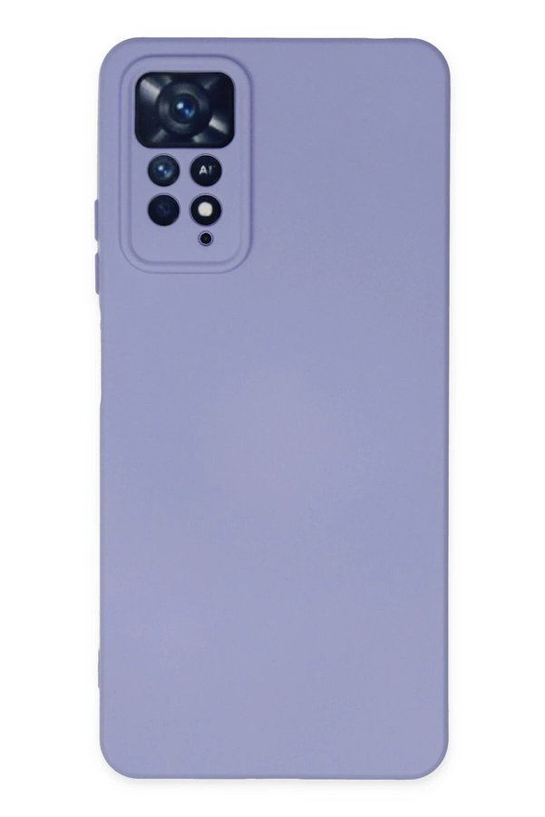 CepteToptan Xiaomi Redmi Note 11 Pro Kılıf Nano içi Kadife Silikon - Lila - DROPX6195-4794