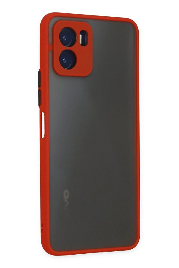 Vi̇vo Y15S Kılıf Montreal Si̇li̇kon Kapak - Kırmızı - Dropx4309-8564
