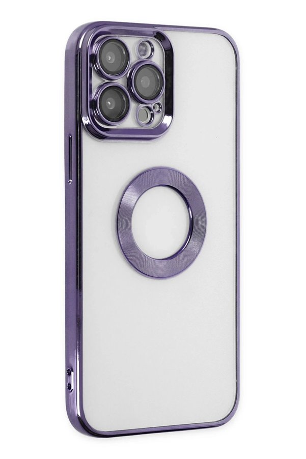 İphone 14 Pro Max Kılıf Slot Si̇li̇kon - Mor - Dropx9832-3608