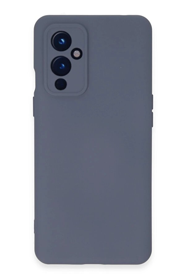 One Plus 9 Kılıf Nano İçi̇ Kadi̇fe Si̇li̇kon - Gri̇ - Dropx4872-9612