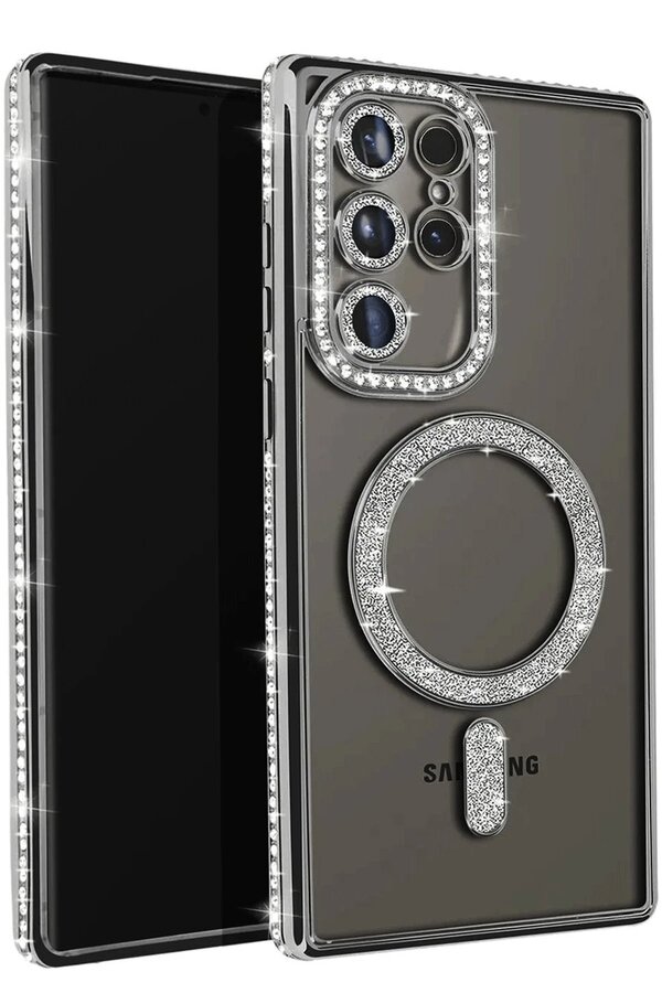 Samsung Galaxy S25 Ultra Kılıf Joke Si̇mli̇ Magneti̇csafe Kılıf - Si̇yah - Dropx3583-1549