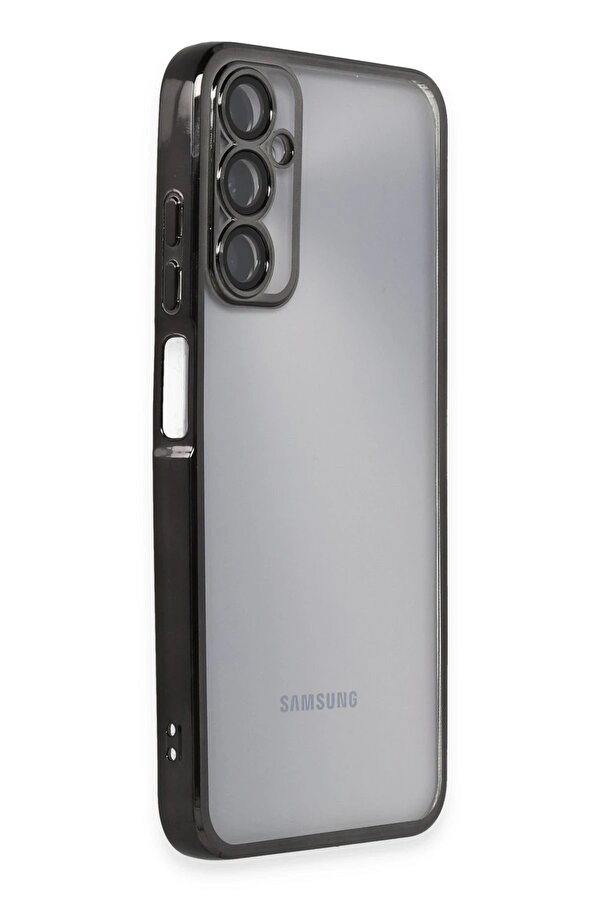 Samsung Galaxy A05S Kılıf Lensli̇ Si̇li̇kon - Si̇yah - Dropx5154-4342