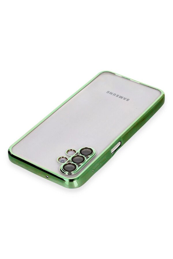 Samsung Galaxy A04S Kılıf Lensli̇ Si̇li̇kon - Yeşi̇l - Dropx9536-6857