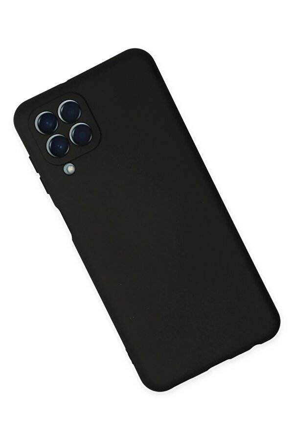 Samsung Galaxy M33 Kılıf Nano İçi̇ Kadi̇fe Si̇li̇kon - Si̇yah - Dropx3642-3928