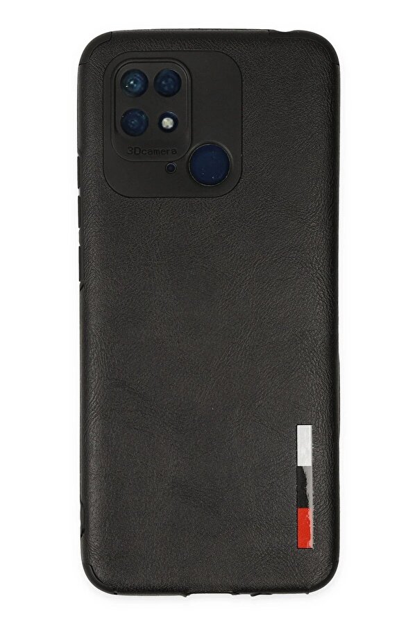 Xi̇aomi̇ Redmi̇ 10C Kılıf Loop Deri̇ Si̇li̇kon - Si̇yah - Dropx3888-1387