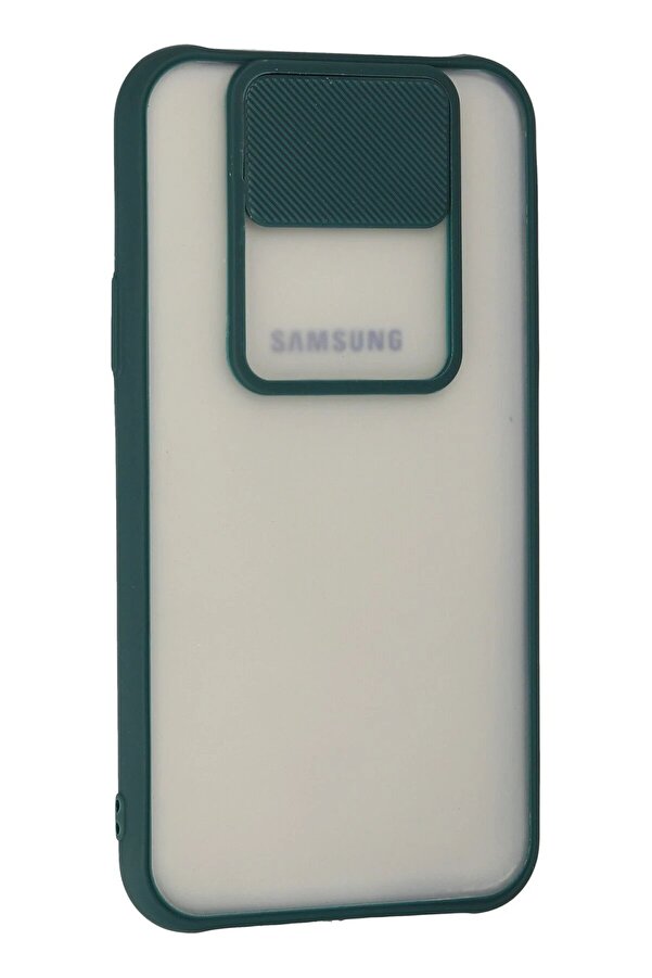 Samsung Galaxy J7 Kılıf Palm Buzlu Kamera Sürgülü Si̇li̇kon - Yeşi̇l - Dropx9397-4780
