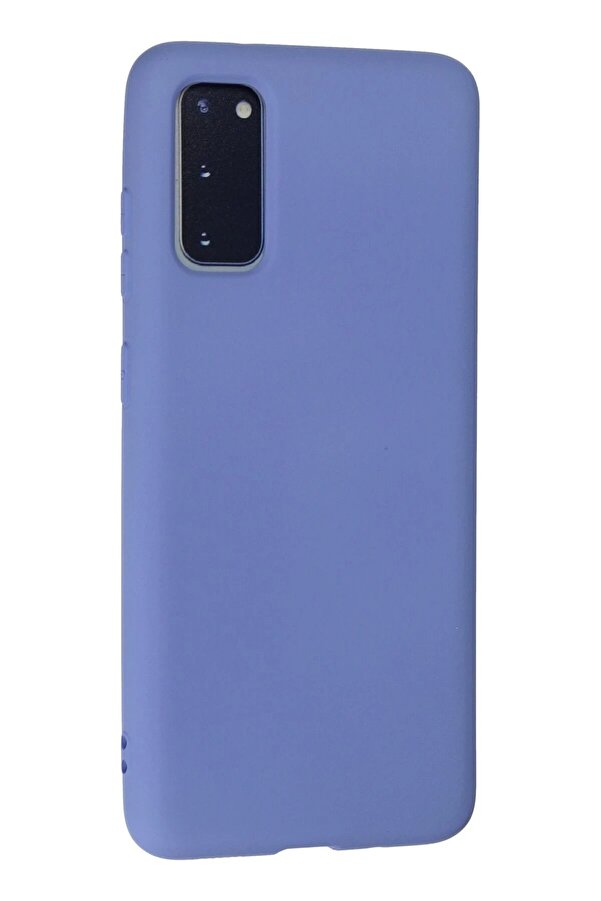 Samsung Galaxy S20 Kılıf Nano İçi̇ Kadi̇fe Si̇li̇kon - Li̇la - Dropx5437-7009