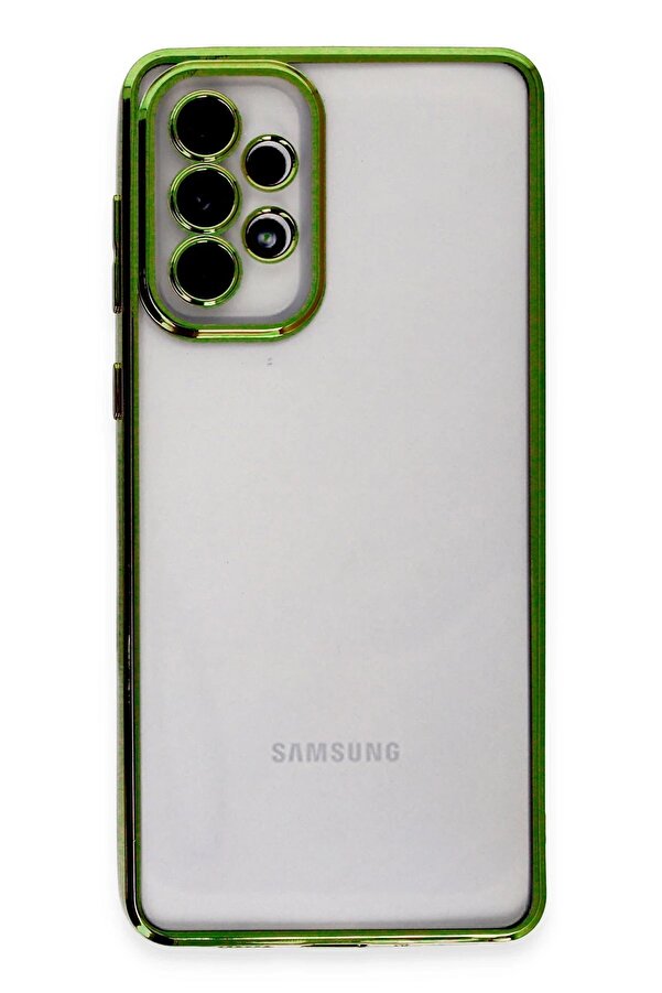 Samsung Galaxy A33 5G Kılıf Lensli̇ Si̇li̇kon - Yeşi̇l - Dropx7224-7599
