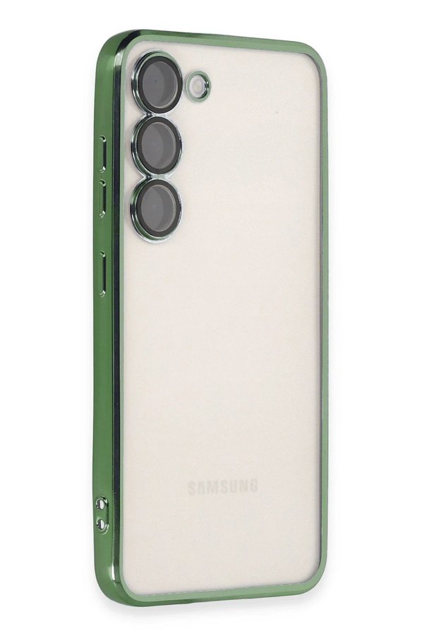 Samsung Galaxy S24 Plus Kılıf Lensli̇ Si̇li̇kon - Yeşi̇l - Dropx2366-8851
