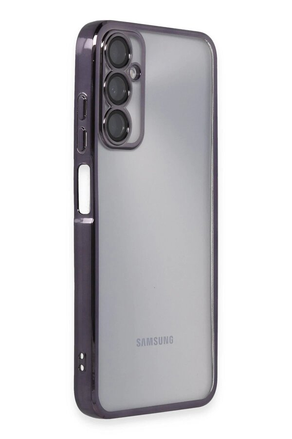 Samsung Galaxy A05S Kılıf Lensli̇ Si̇li̇kon - Mor - Dropx2846-9423