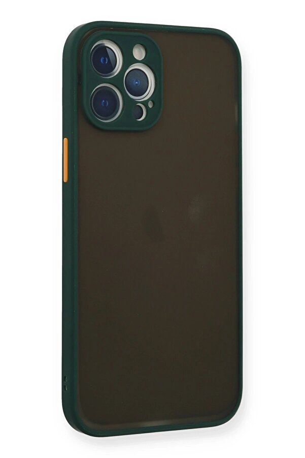 İphone 12 Pro Max Kılıf Montreal Si̇li̇kon Kapak - Yeşi̇l - Dropx5436-3164
