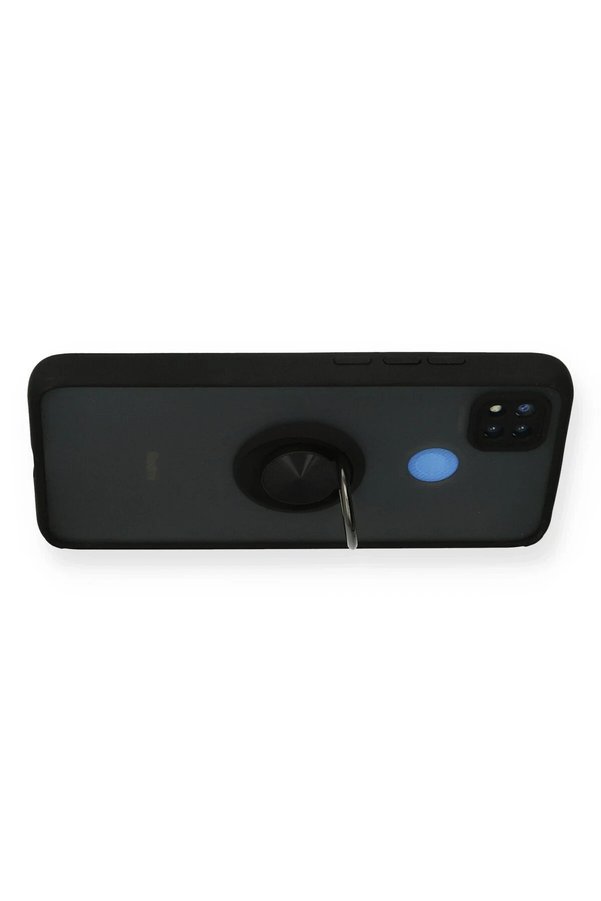 Xi̇aomi̇ Redmi̇ 9C Kılıf Montreal Yüzüklü Si̇li̇kon Kapak - Si̇yah - Dropx4130-5392