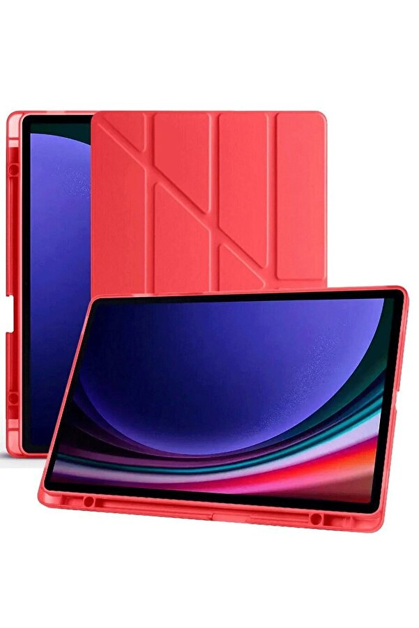 Samsung Galaxy X510 Tab S9 Fe 11 Kılıf Kalemli̇kli̇ Mars Tablet Kılıfı - Kır - Dropx5646-2470