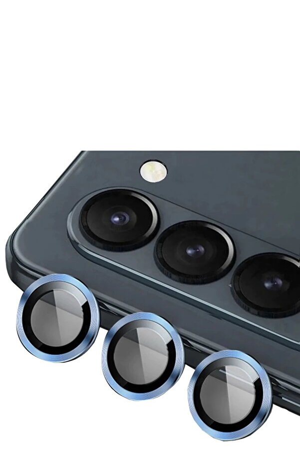 Samsung Galaxy Z Fold 5 Valdez Metal Kamera Lens - Mavi̇ - Dropx7305-1210