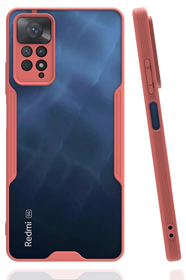 Xi̇aomi̇ Redmi̇ Note 11 Pro Kılıf Plati̇n Si̇li̇kon - Pembe - Dropx5021-8485