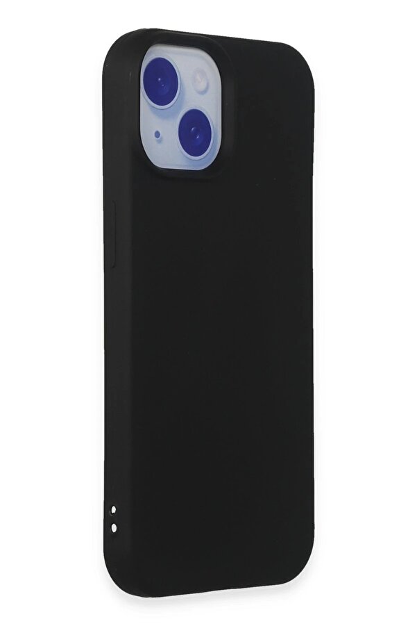 İphone 15 Kılıf Nano İçi̇ Kadi̇fe Si̇li̇kon - Si̇yah - Dropx5060-2029