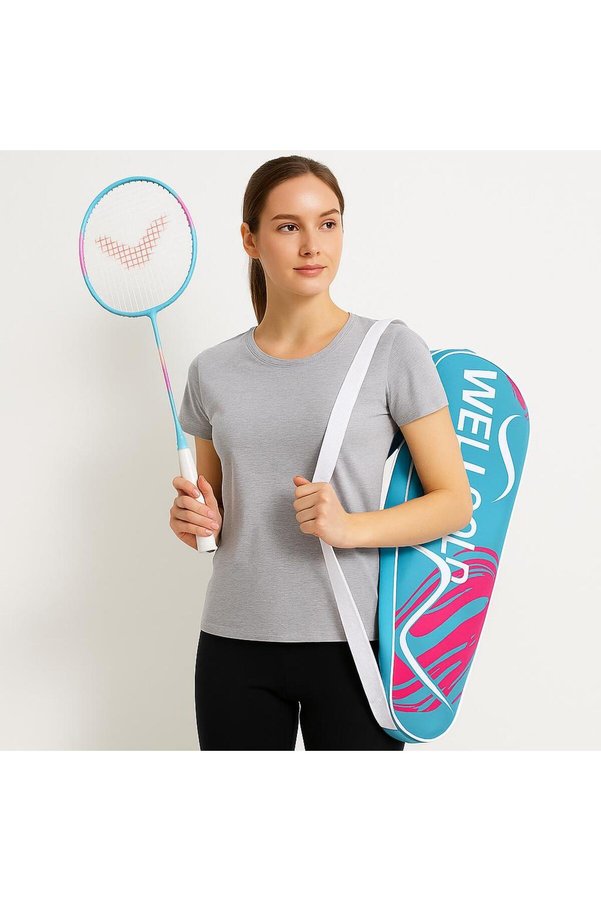 WELLCOLD Badminton Profesyonel Raket Seti Çantalı 3000-2M