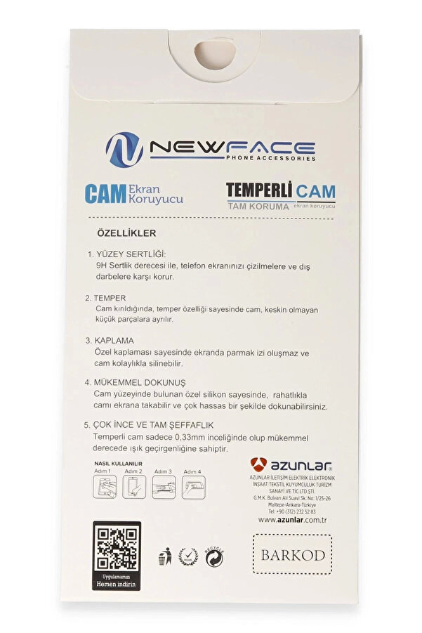 Bfs Xi̇aomi̇ Redmi̇ 10C 3D Anti̇stati̇k Cam Ekran Koruyucu