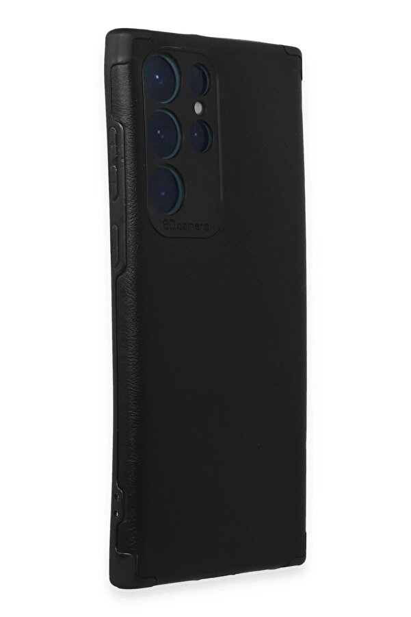 Samsung Galaxy S22 Ultra Kılıf Loop Deri̇ Si̇li̇kon - Si̇yah - Dropx7308-8968