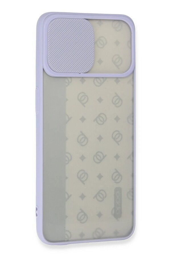 Oppo Reno 4 Li̇te Kılıf Palm Buzlu Kamera Sürgülü Si̇li̇kon - Li̇la - Dropx4698-1291