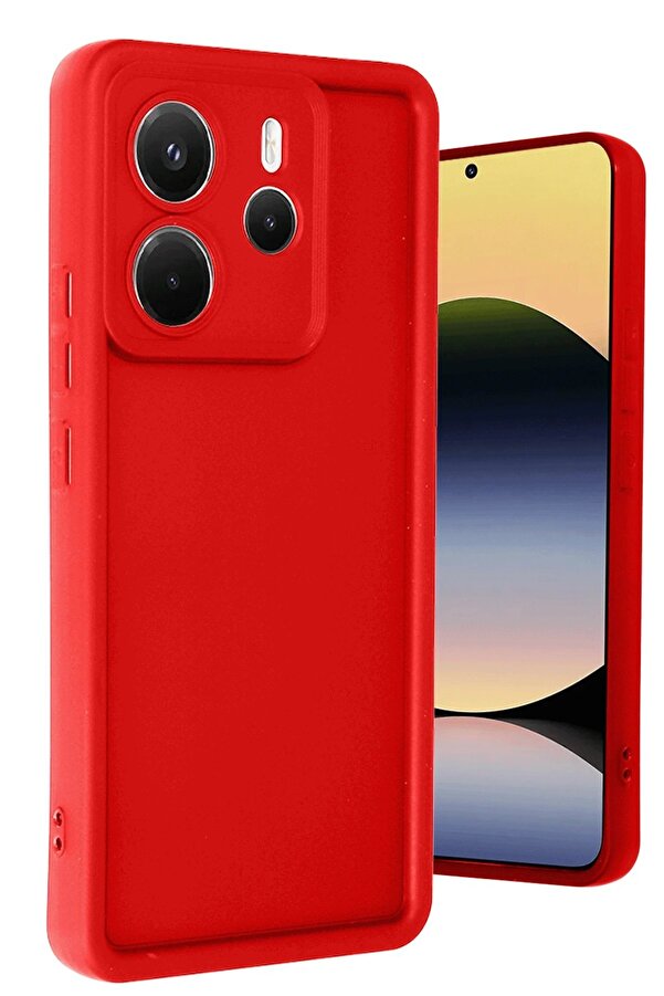 Xi̇aomi̇ Redmi̇ Note 14 4G Kılıf Vi̇era Si̇li̇kon - Kırmızı - Dropx3513-9329