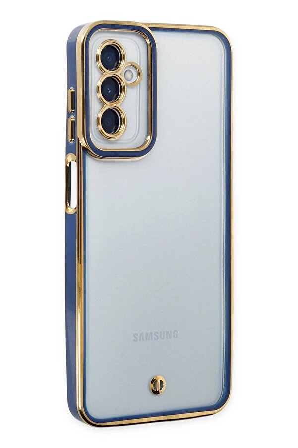 Samsung Galaxy M23 Kılıf Li̇va Lens Si̇li̇kon - Mavi̇ - Dropx2148-7554