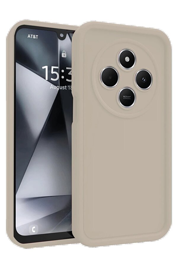 Xi̇aomi̇ Redmi̇ 14C Kılıf Vi̇era Si̇li̇kon - Krem - Dropx5604-7974