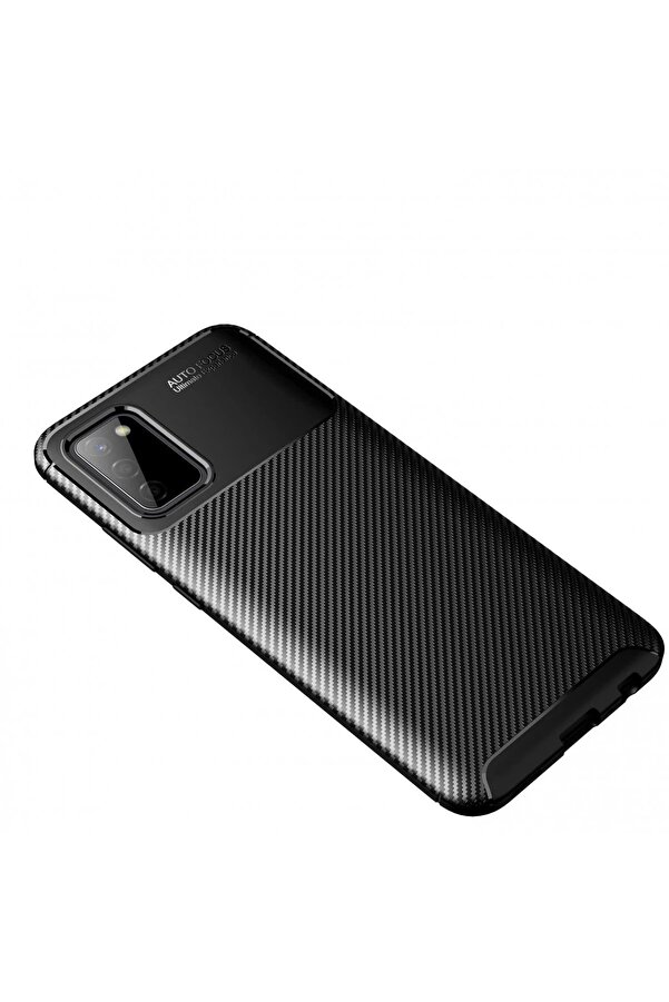 Samsung Galaxy A02S Kılıf Auto Focus Karbon Kapak - Si̇yah - Dropx9281-4901